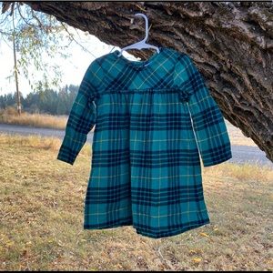 Hanna Andersson 3 Green Plaid Dress